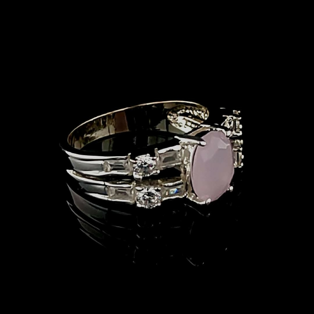 Ladies Classic Stacked Gothic Ring
